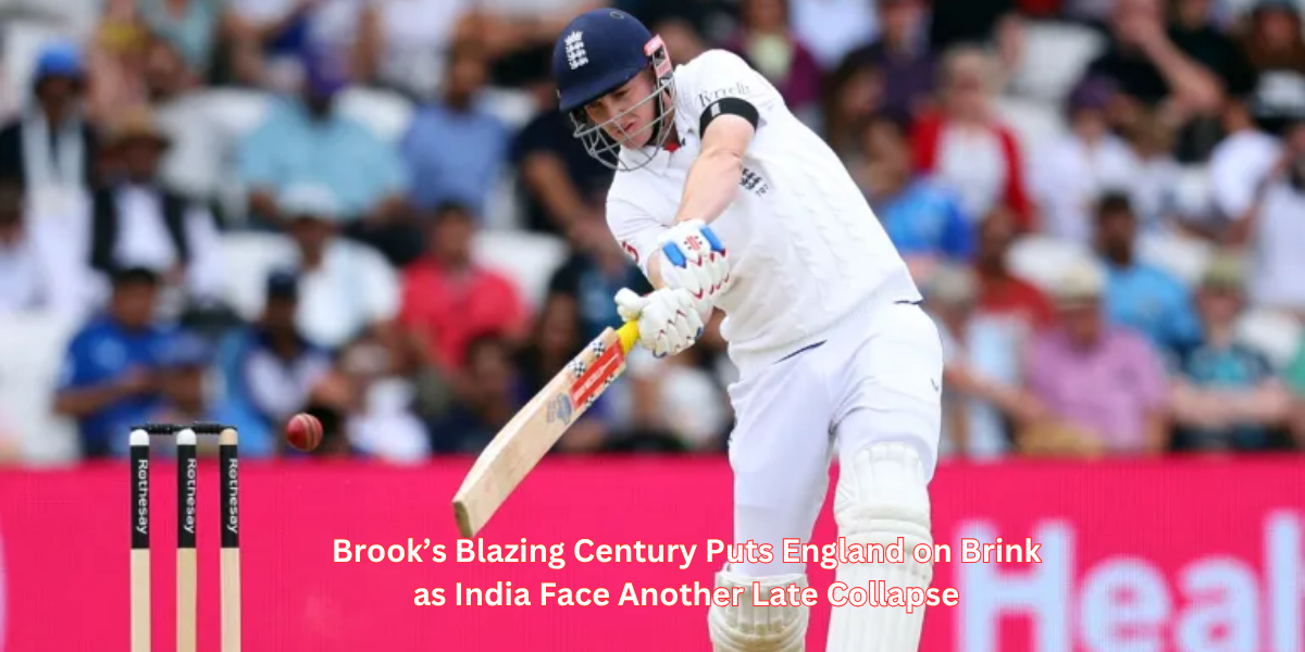 Brook’s Blazing Century Puts England on Brink as India Face Another Late Collapse